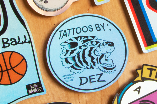 Tattoo Shop Stickers: Promote Your Art and Brand with Style and Durability