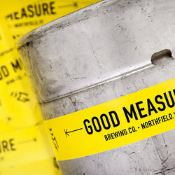 Good Measure Brewing Beer Stickers and Brewery Labels Keg Wrap