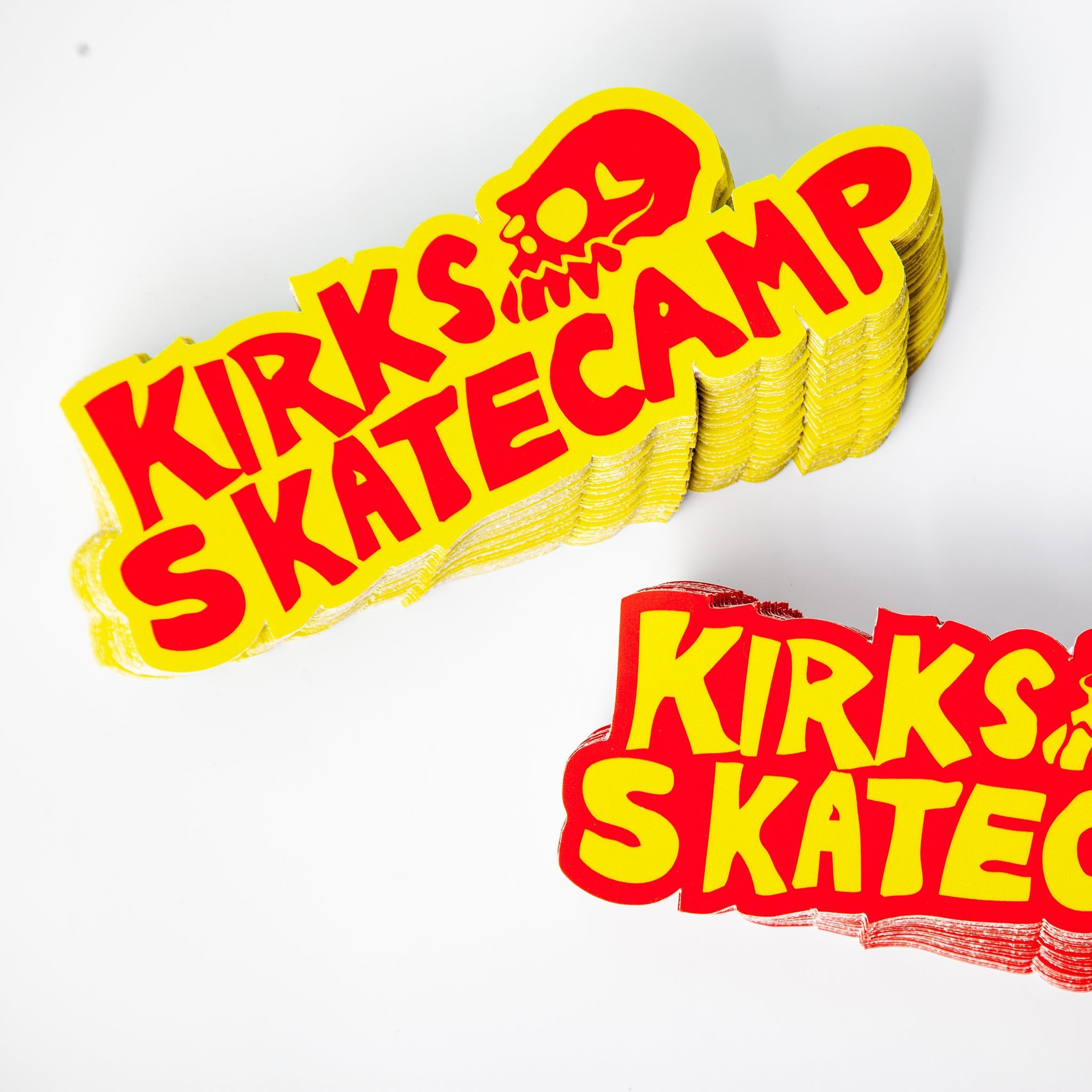 Kirks Skatecamp custom skateboard stickers