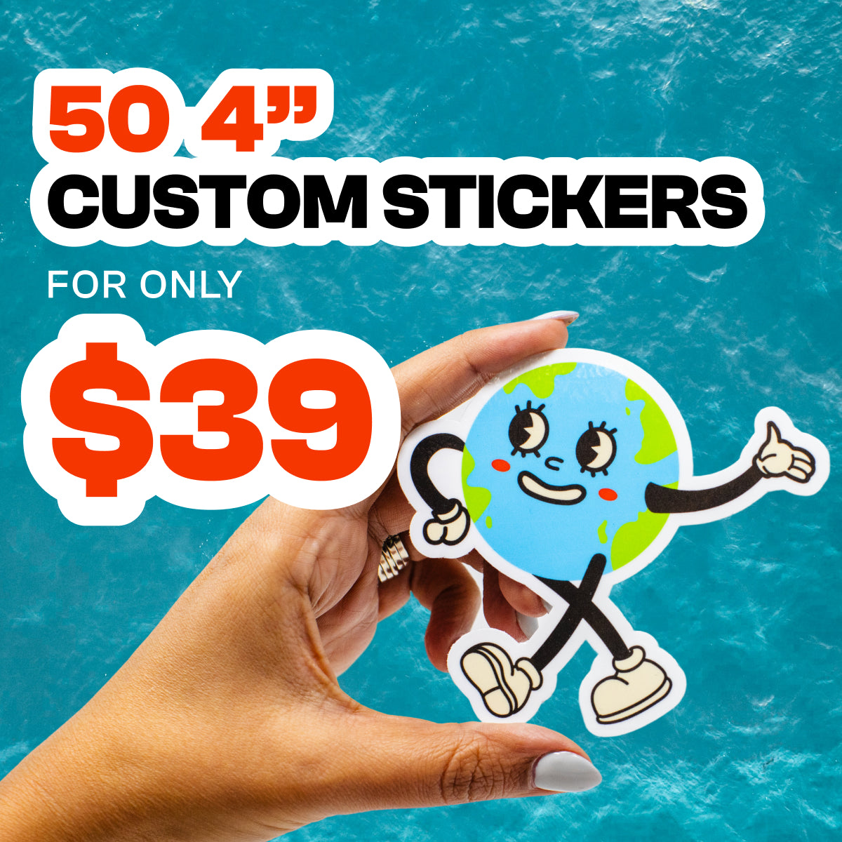 100 3" Custom Vinyl Stickers