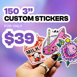 View detail for 150 3" Custom Vinyl Stickers product