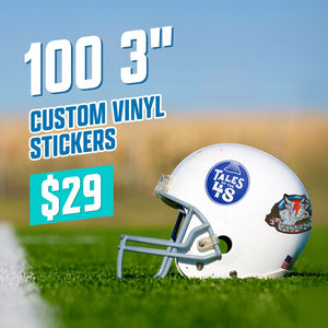 View detail for 100 3" Custom Vinyl Stickers product