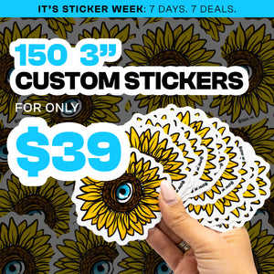 View detail for 150 3" Custom Vinyl Stickers product