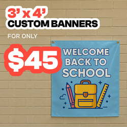 Custom 3'x4' Banner