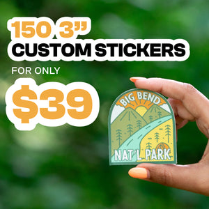 View detail for 150 3" Custom Vinyl Stickers product