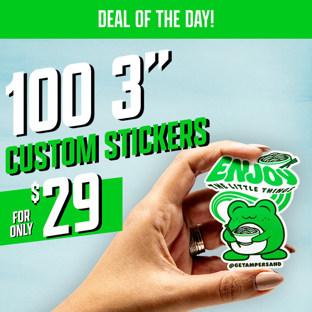 100 3" Custom Vinyl Stickers