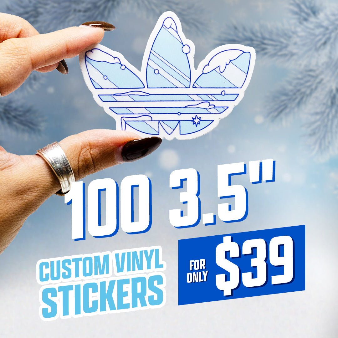 100 Custom 3.5" Vinyl Stickers