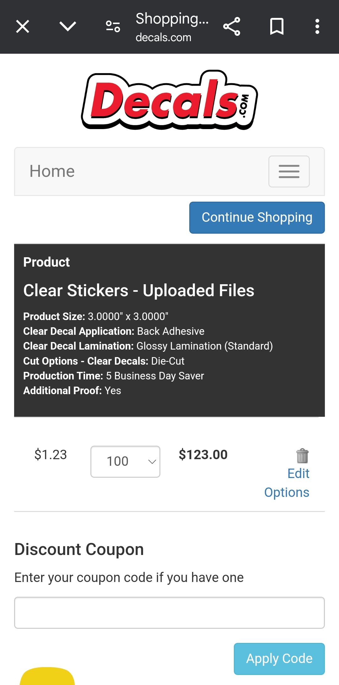 Clear Stickers