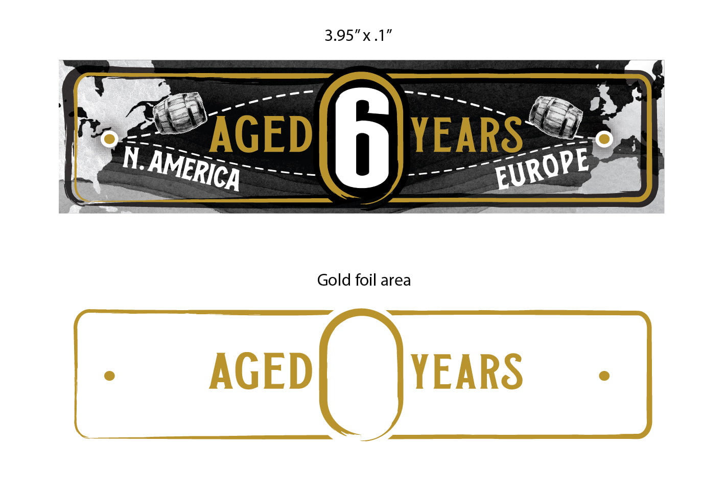 Gold Metallic Stickers