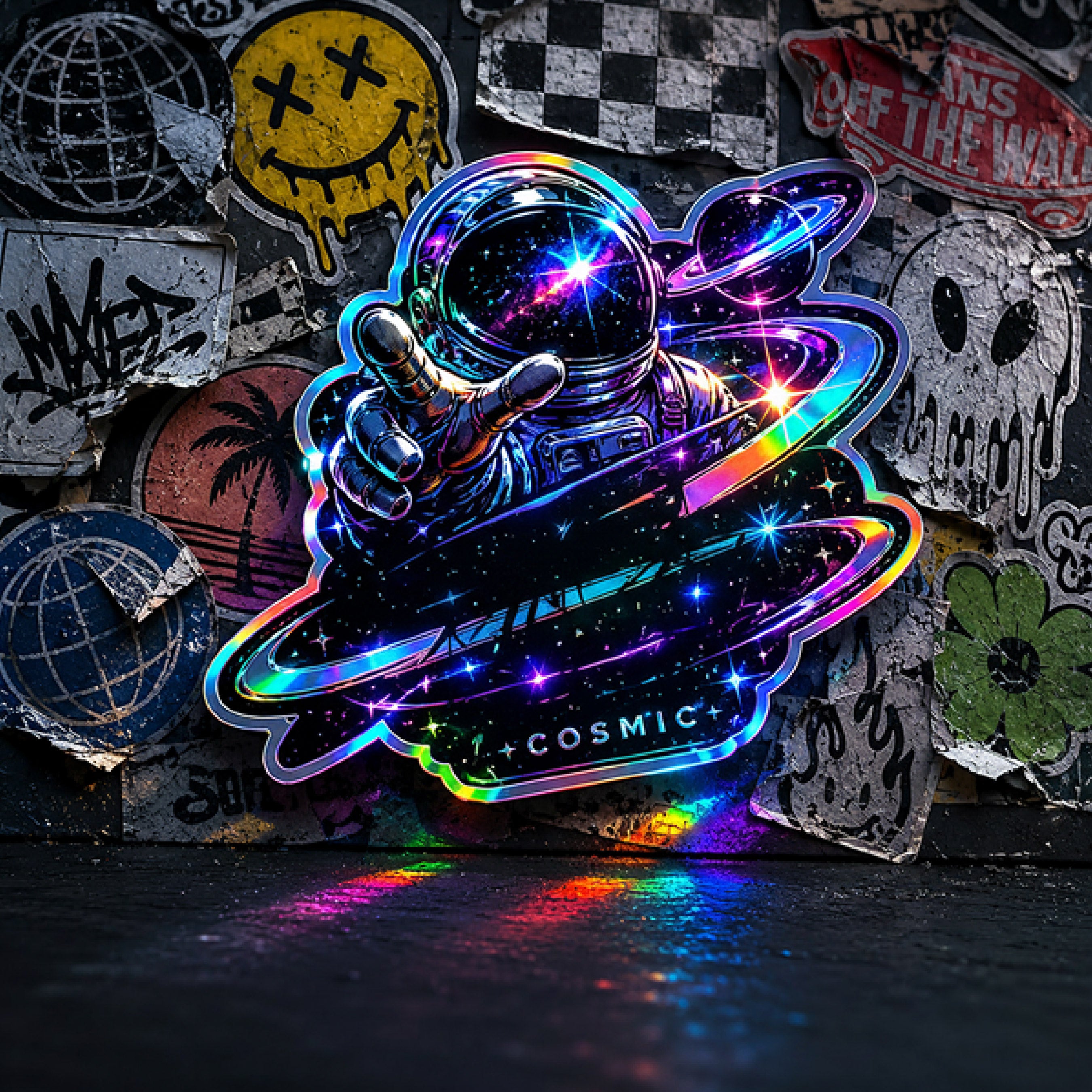 75 3.0" Custom Holographic Stickers