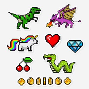 Creatures Sticker Pack 8-Bit