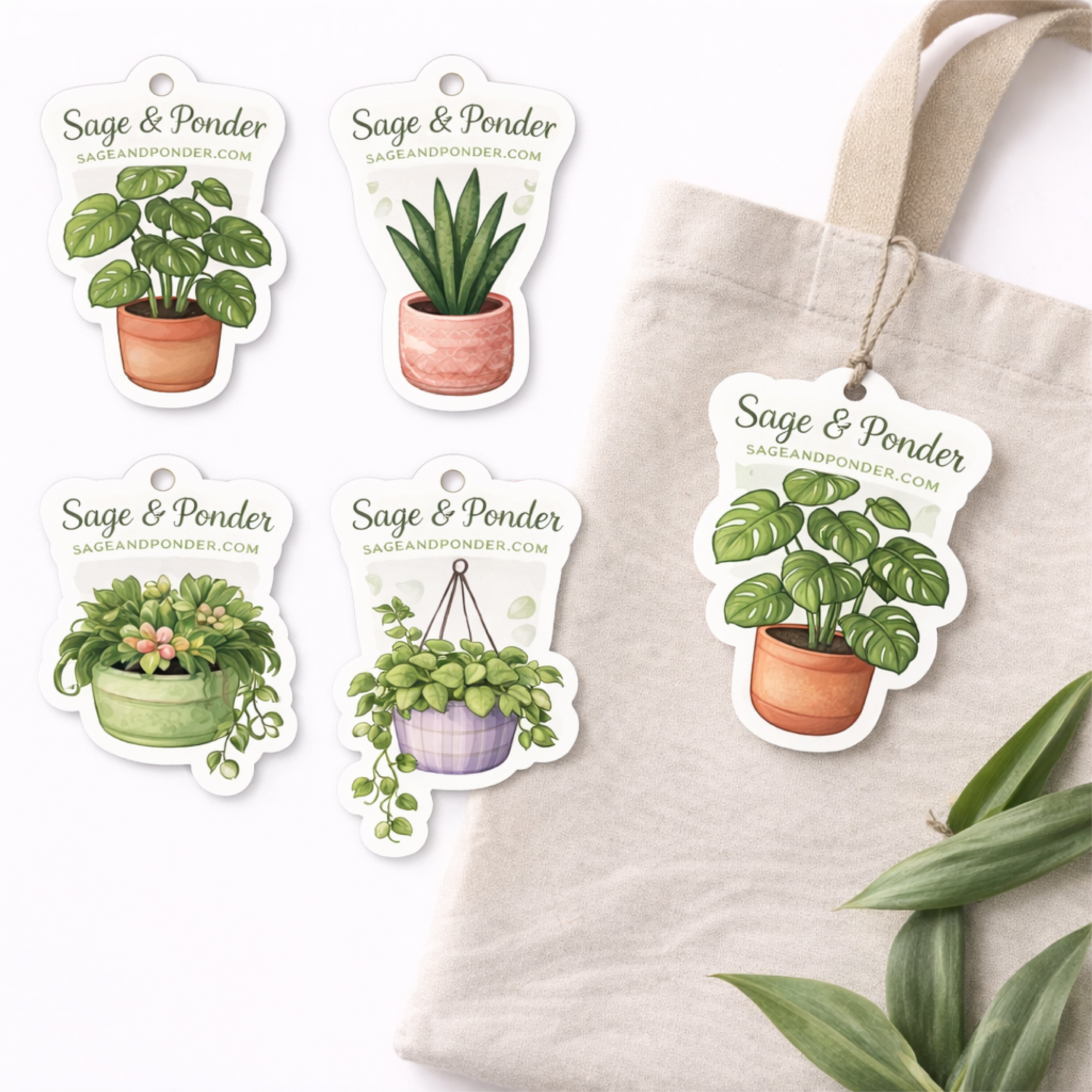 garden tags for plants in grow bags Custom Hang Tag Labels