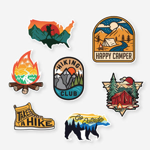 Hike and Camp Sticker Pack