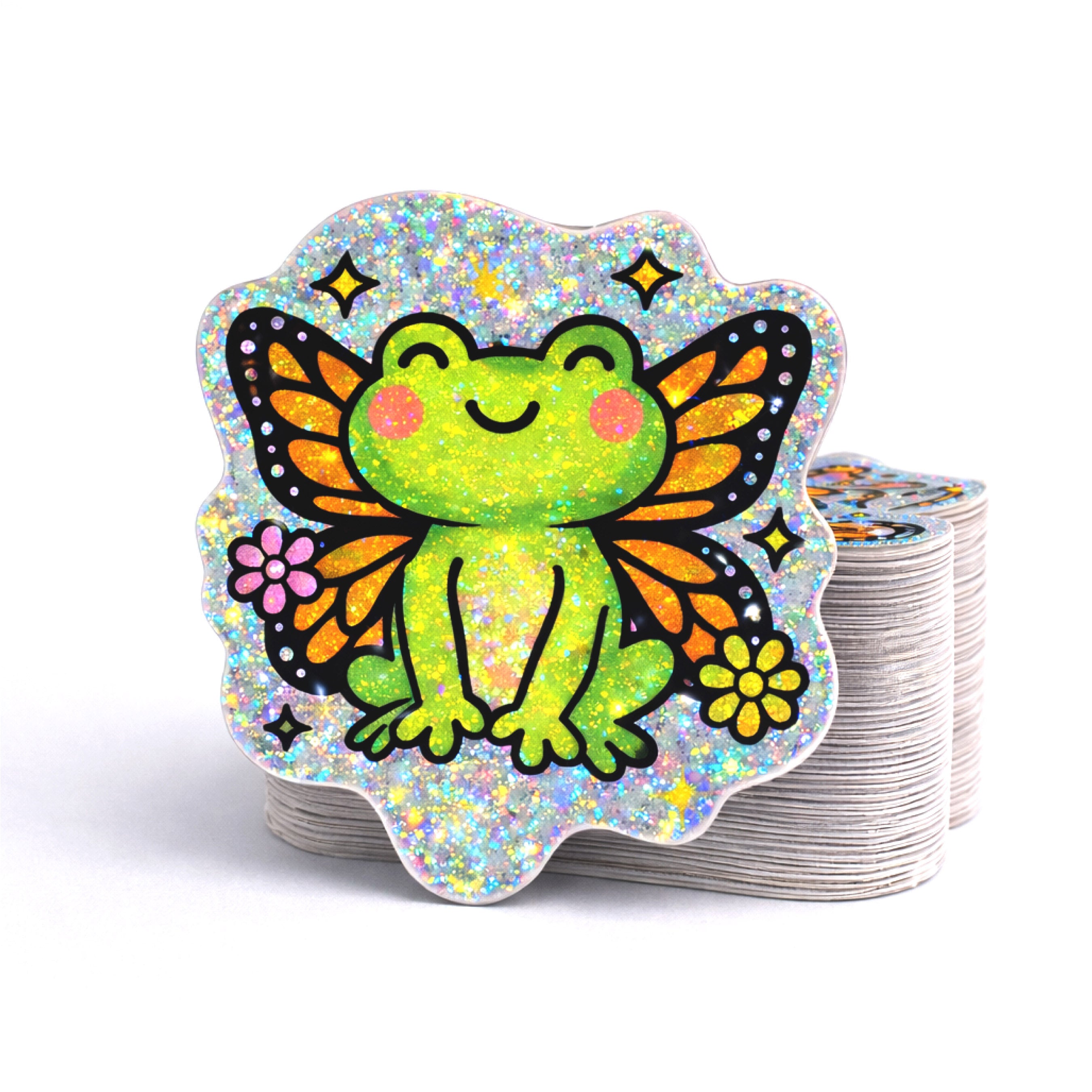 100 2.5" Custom Pixie Dust Stickers