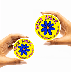 Combo Deal Sticker Brand Vinyl Stickers 2 sizeds Yellow Blue Orange Circle Flower Purple Deep Space Circle Sticker