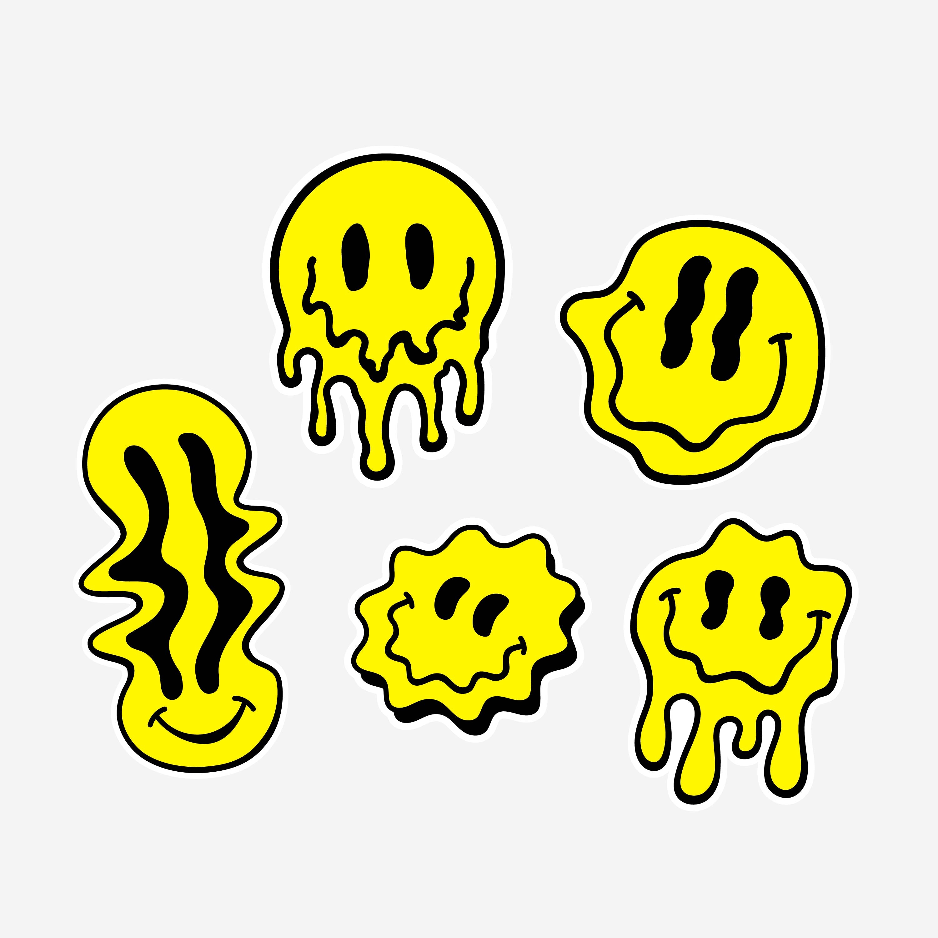 Smiling Faces Sticker Pack – Sticky Brand