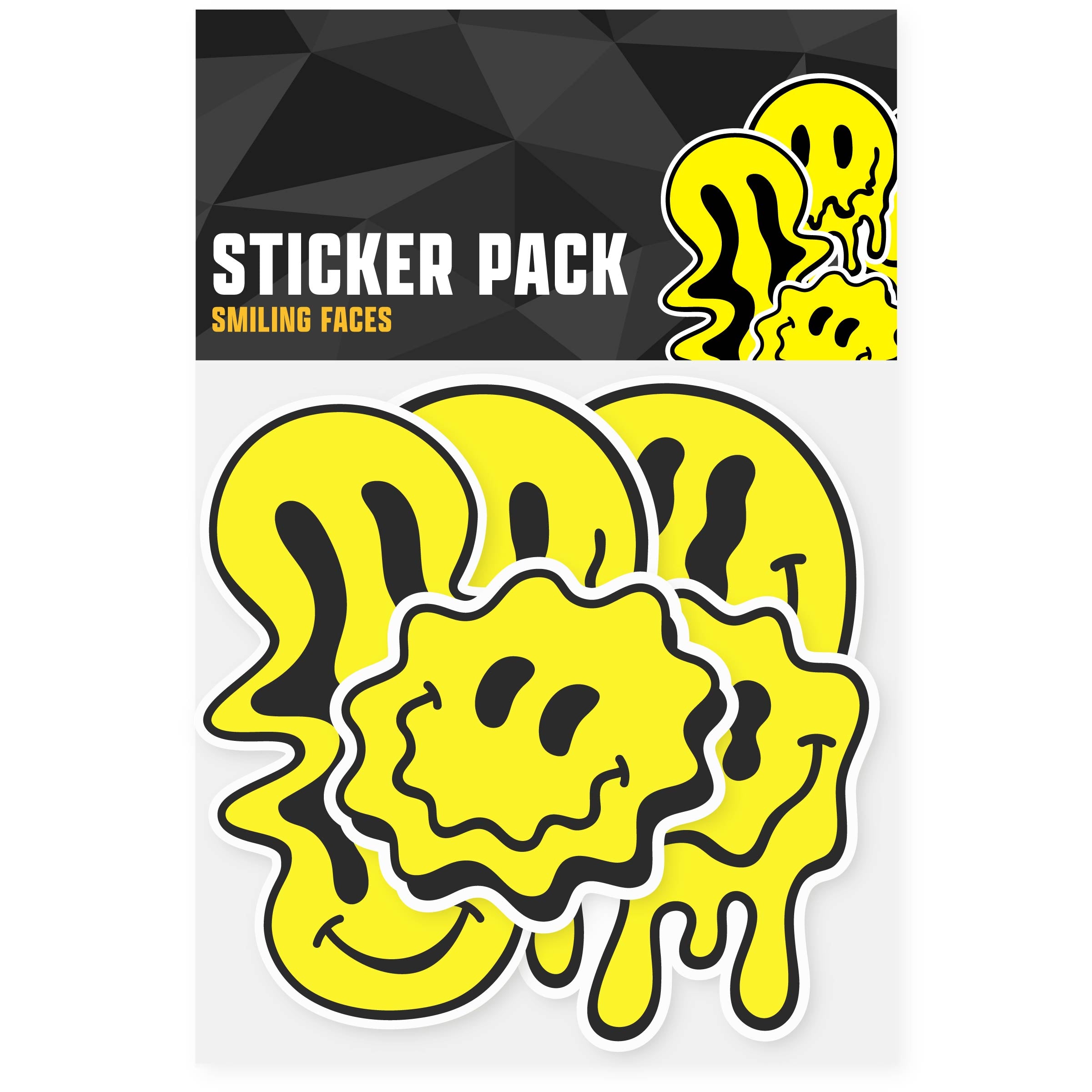 Smiling Faces Sticker Pack – Sticky Brand