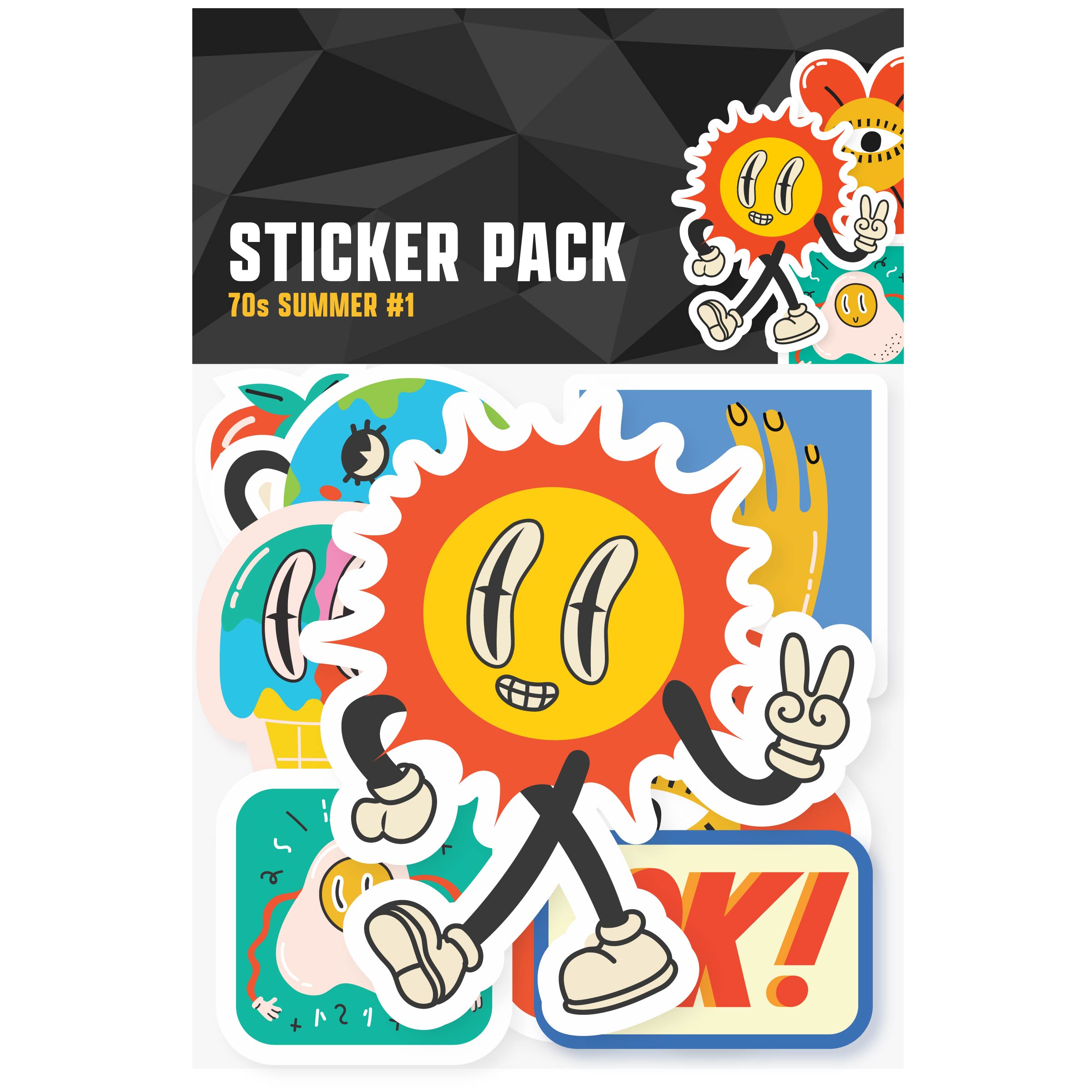 70s Summer #1 Sticker Pack