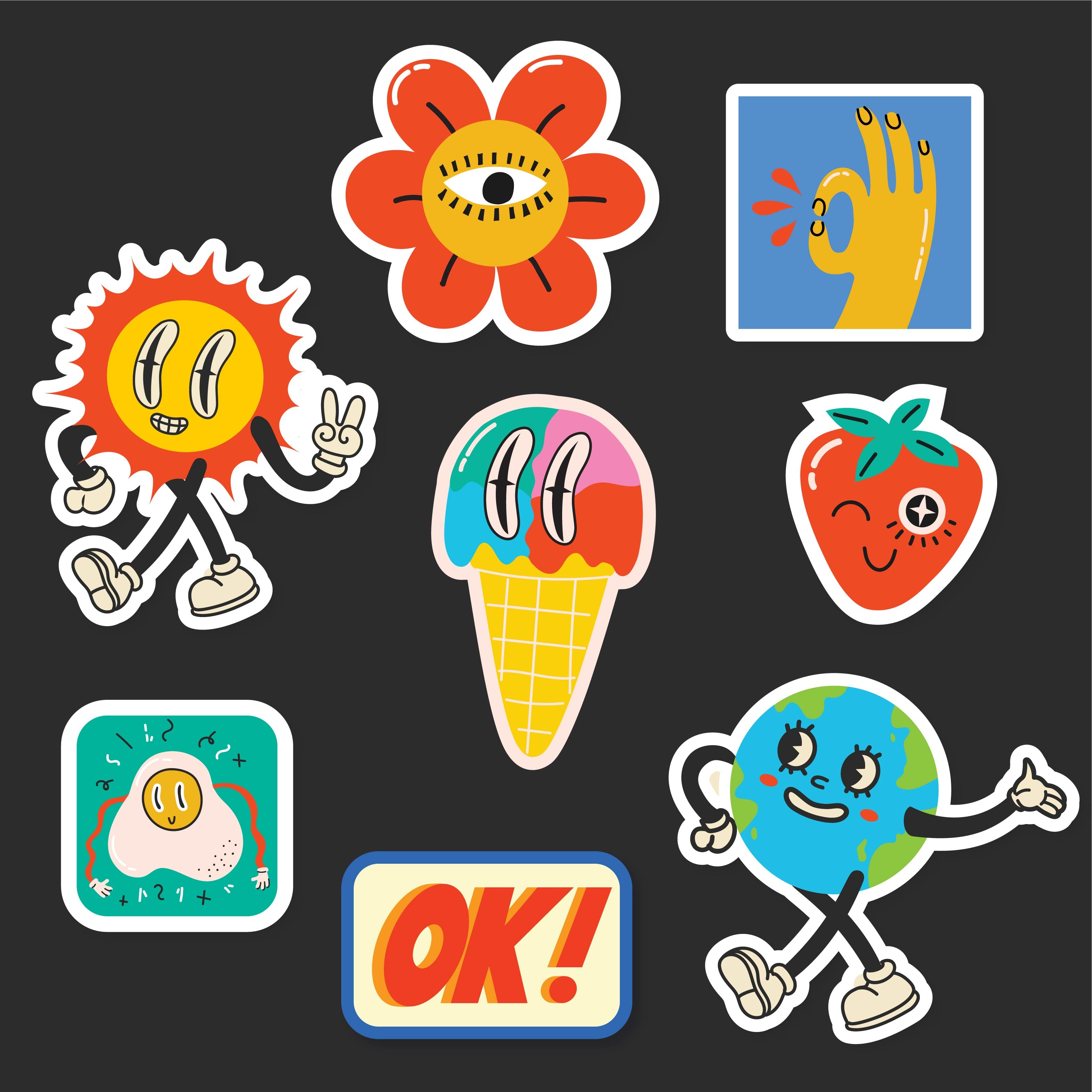 70s Summer #1 Sticker Pack