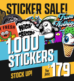 Custom vinyl stickers promotional graphic