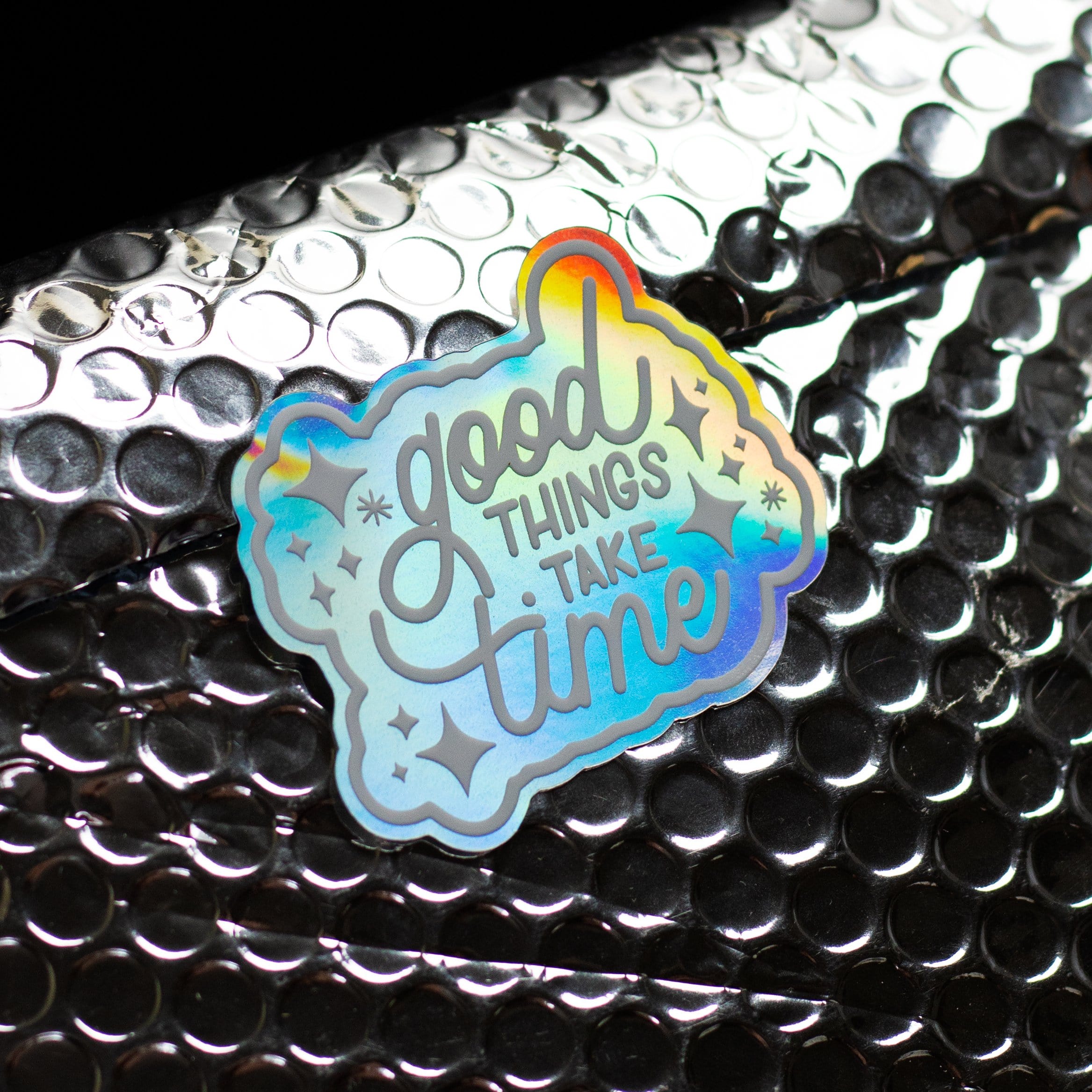 Custom Glitter Holographic Stickers - Sticky Brand