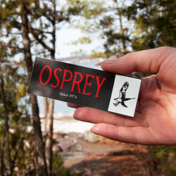 Osprey black and red bumper sticker