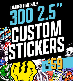 View detail for 300 Custom 2.5" Vinyl Stickers product