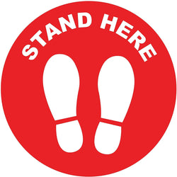 Stand Here Stickers