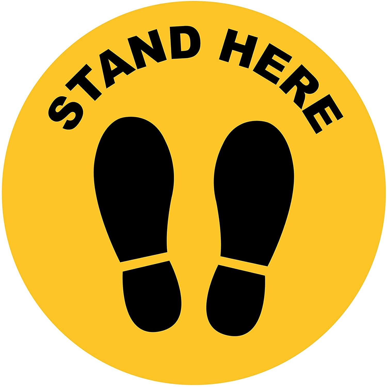 Stand Here Stickers