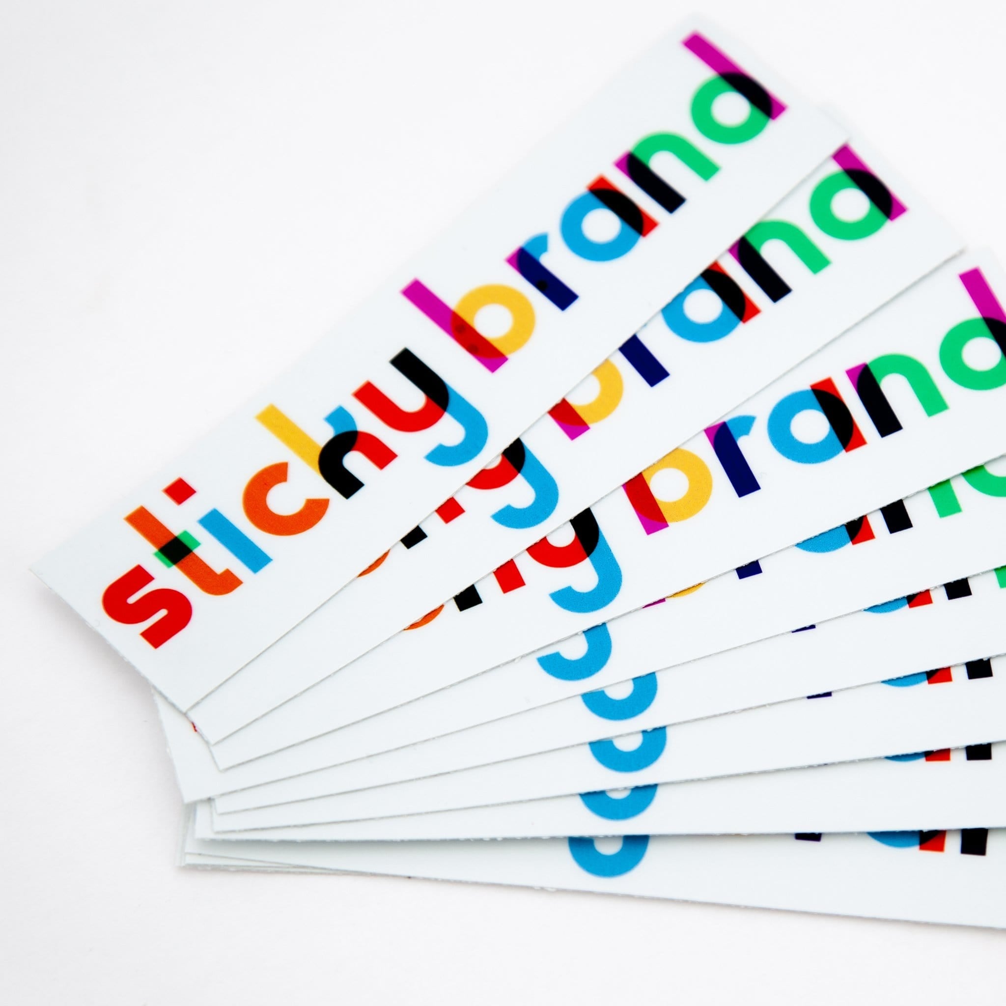 Colorful Sticky Brand bumper stickers