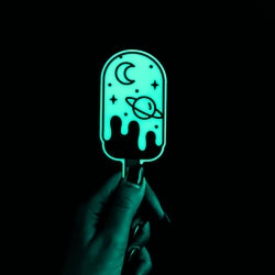 Creative glow in the dark popsicle sticker