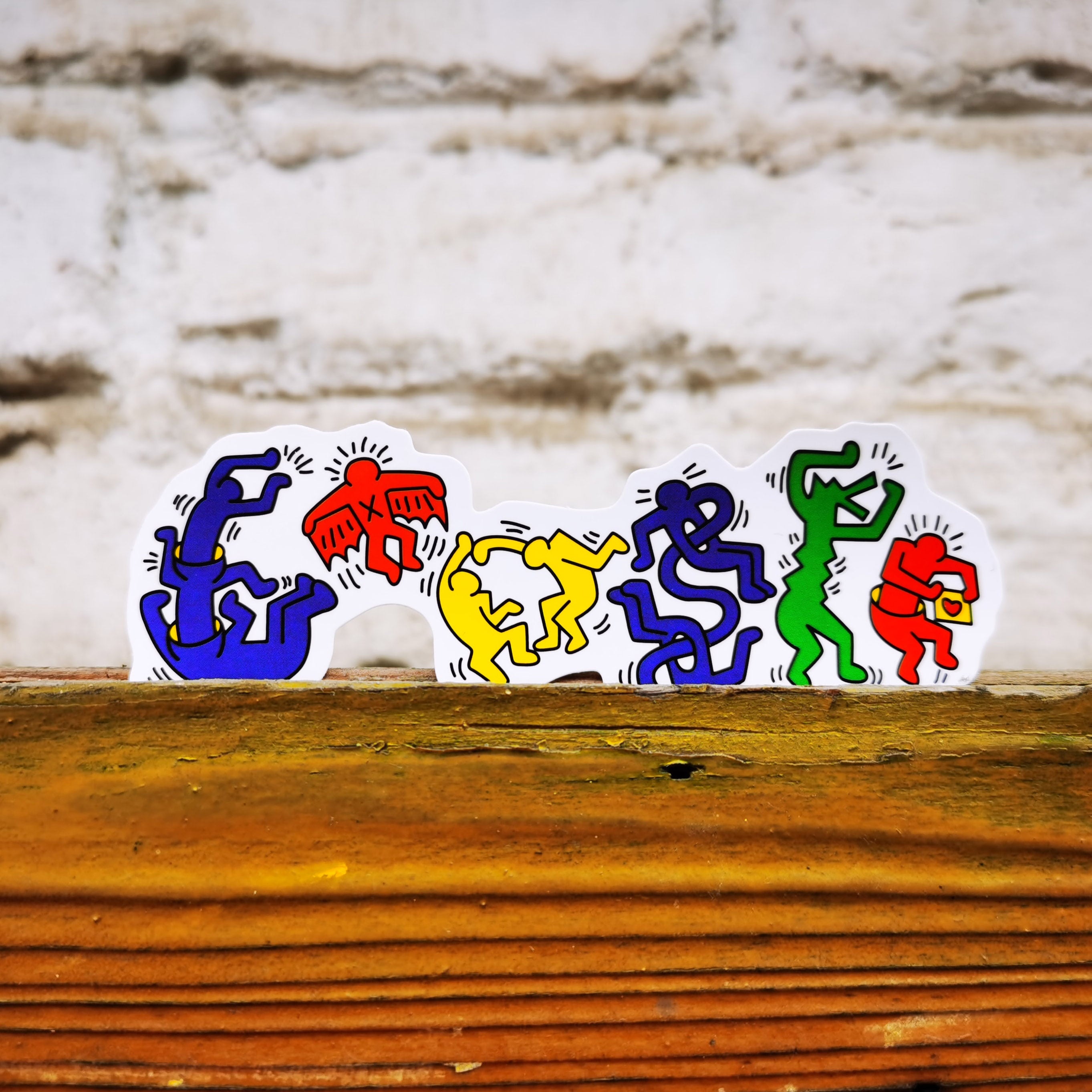 Unique multicolor illustration sticker