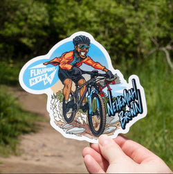 Nehemiah Brown Bicyclist Sticker Decal