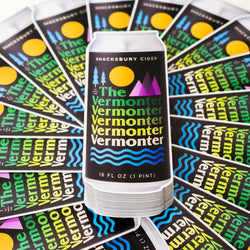 Shacksbury Vermonter Beer Labels and Brewery Stickers