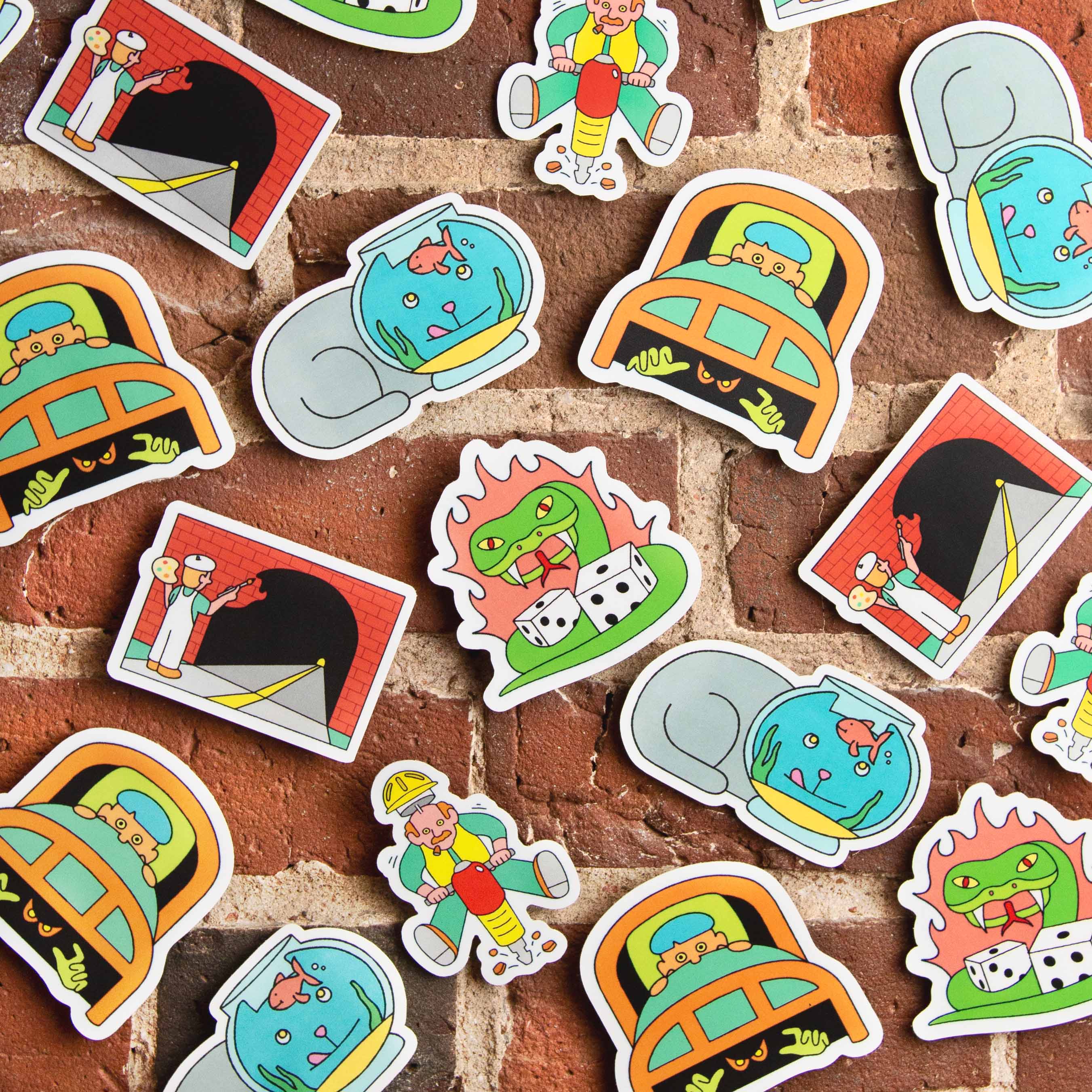 Simple Vinyl Sticker Custom Vinyl Stickers - Sticky Brand
