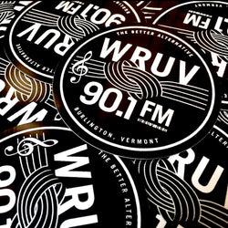 WRUV radio station stickers